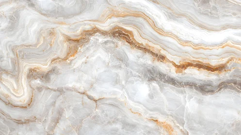 Elegant white onyx marble texture with golden veining, natural style.