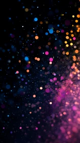 Chromatic bokeh particles cascade across a deep cosmic void