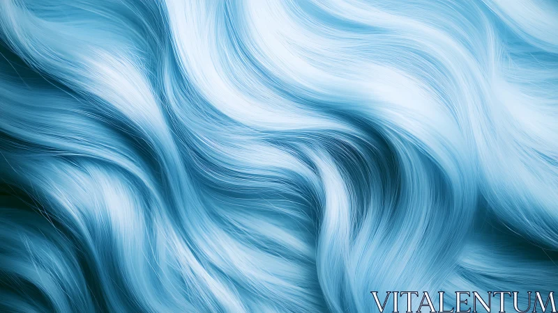 Soft blue flowing strands that invite a quiet, dreamy pause.