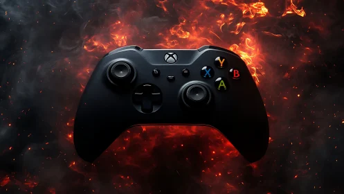 Gaming Controller Ignites Against Infernal Flames