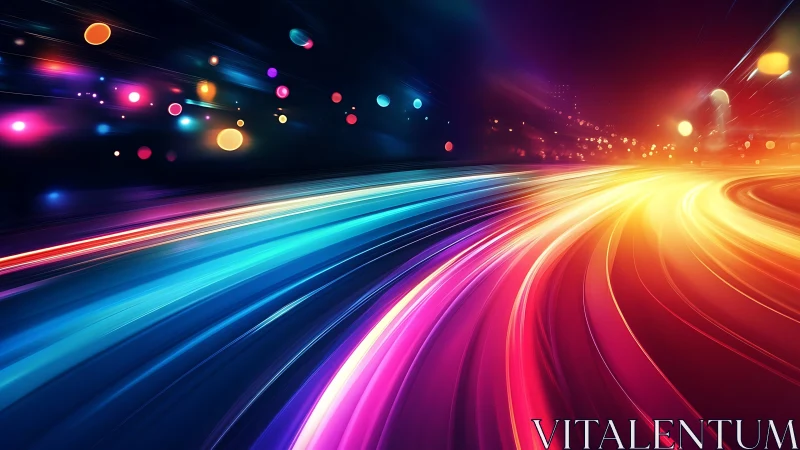 Neon velocity rivers racing through a sleepless cyber night.