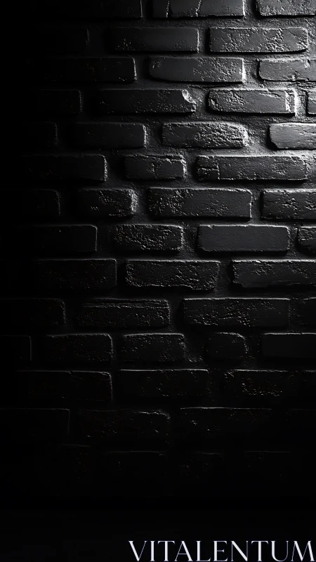 Midnight brickwork whispers in sculpted shadows and glossed quiet.