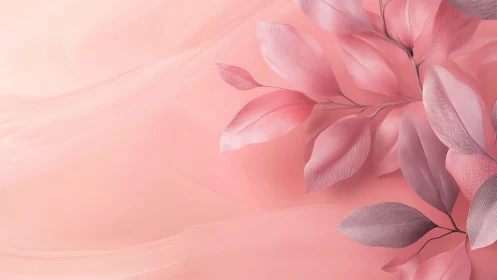 Soft coral foliage with translucent botanical gradients.