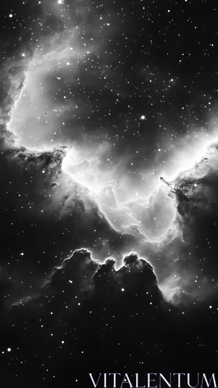 Nebular shoreline carves bright rivers through quiet stars