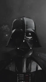 Armored dark figure rendered in high-contrast cinematic lighting