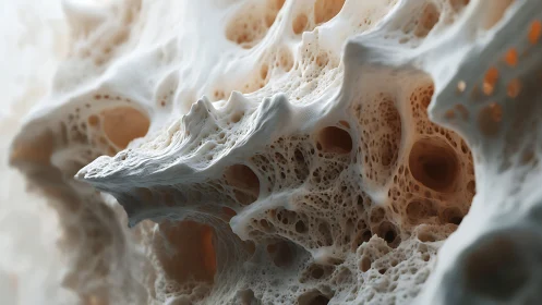 Porous biomorphic ridge in high-fidelity macro simulation.