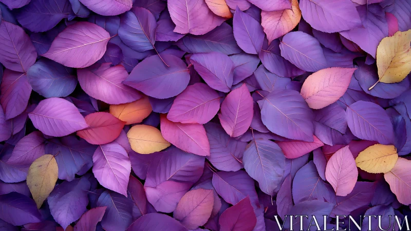 Radiant purple leaves create a soothing, colorful blanket
