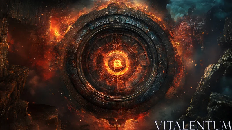 Circular metallic structure with central molten core is depicted