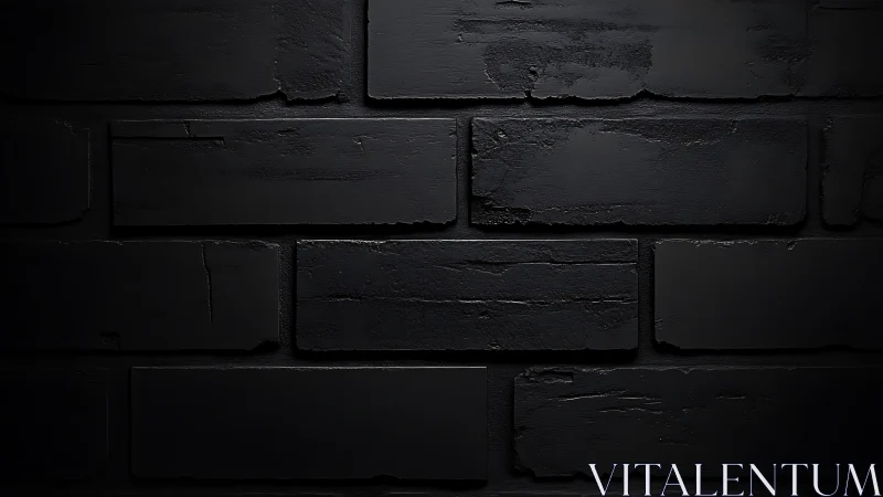 Dark matte brick wall with subtle surface texture patterns.