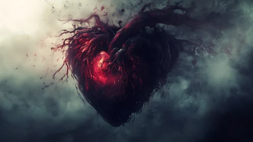 Luminescent Cardiac Form with Arterial Particulate Dispersal