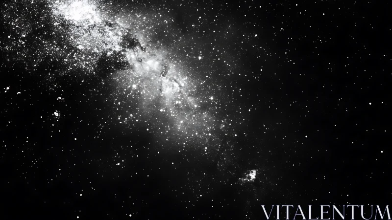 Dense star field with bright galactic core in space.