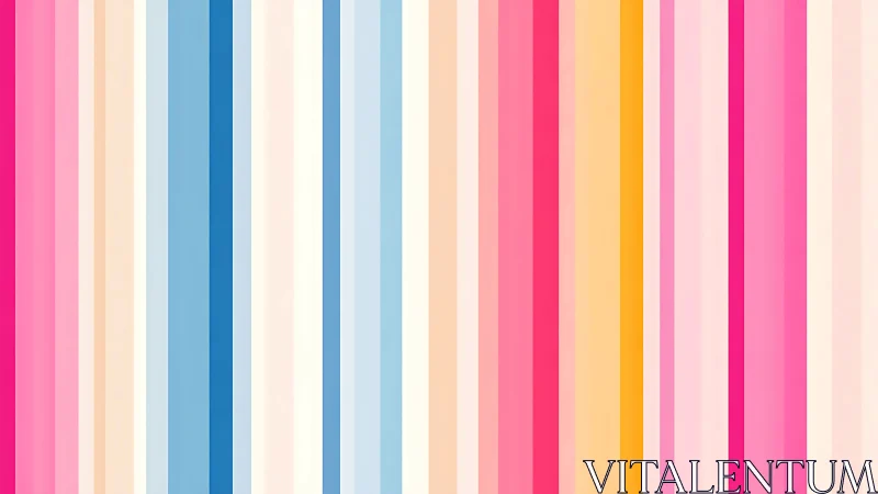 Vertical pastel and bright color stripes in flat layout.