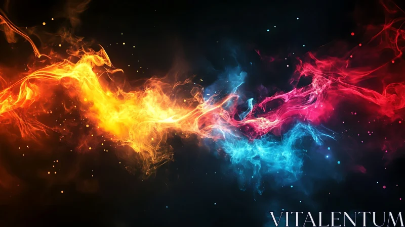 Cosmic Collision: Where Ember Meets Ice in Radiant Warfare