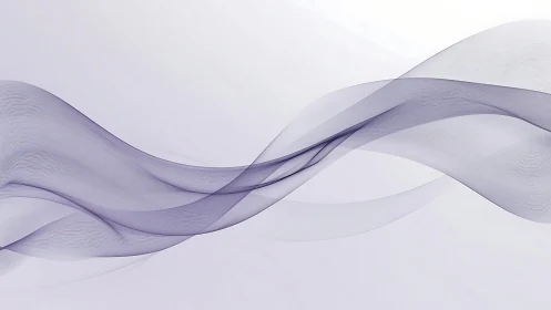 Soft lavender waveforms drift across a pale horizon.