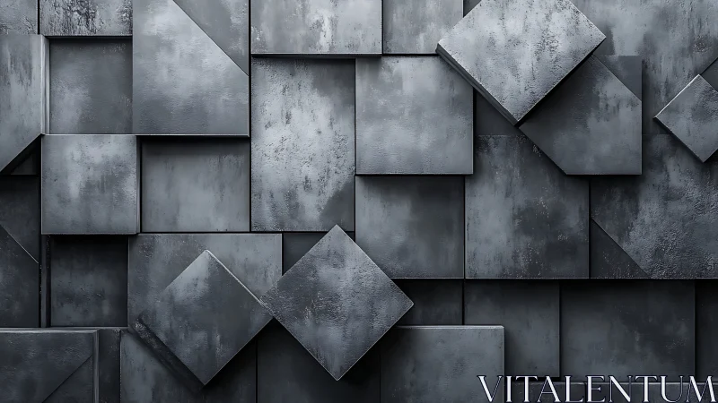 Quiet metallic tiles create a calm geometric rhythm on screen