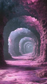 Starlit Amethyst Cavern Corridor in Infinite Loops.