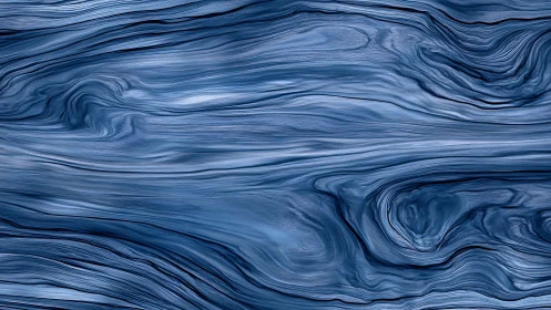 Hydrodynamic striated blue flow field with vortex structures.