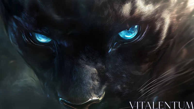 Luminous Void: Black Panther's Electric Stare.