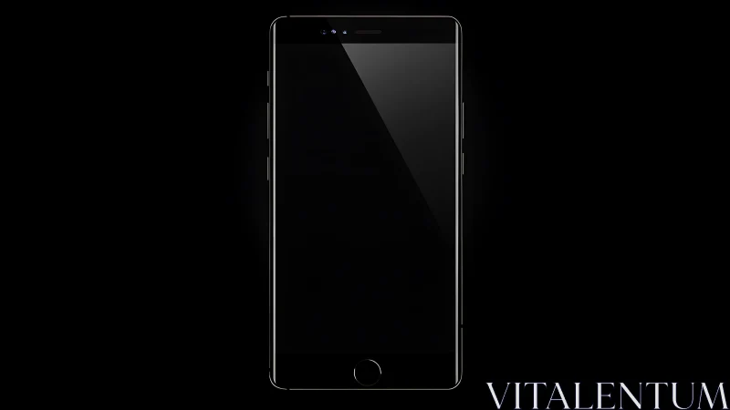 Mobile Device Wireframe Against Dark Background.