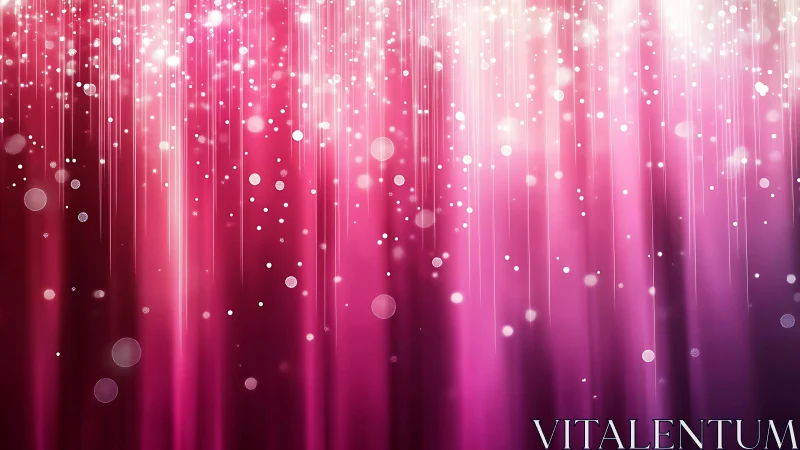 Sparkling Pink and White Light Streaks Abstract Background.