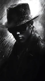 Shadow-slick detective lets neon rain carve his outline