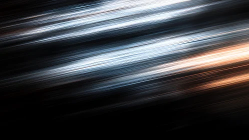 Abstract diagonal light streaks in motion, digital art style.
