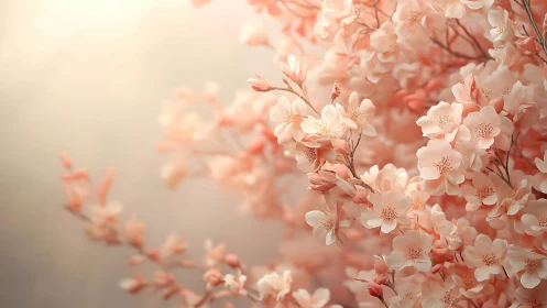 Soft Pink Blossoms with Depth of Field.