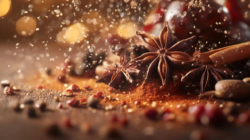 Spiced starlight swirl over glowing autumn kitchen table.