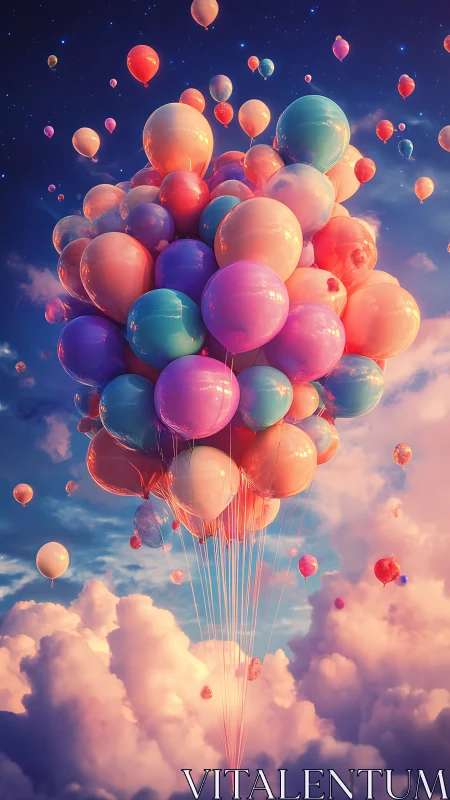 Cloudbound bouquet of glossy balloons quietly rewrites gravity