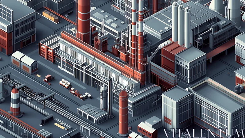 Miniature industrial city humming with quiet precision.