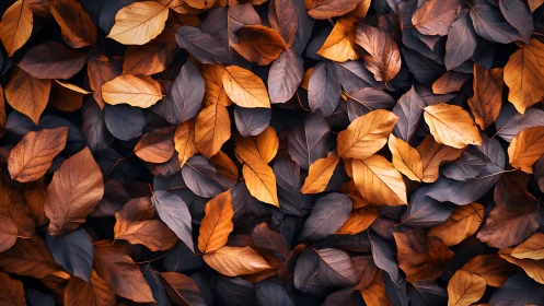 Chromatic leaf tessellation under controlled soft lighting.