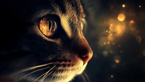 A Cat's Mesmerizing Golden Gaze Captures Pure Wonder