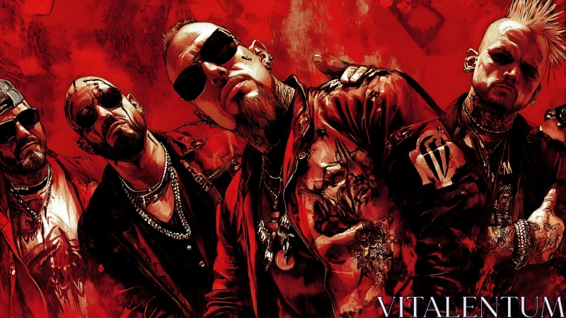 Crimson-splashed rock rebels lean into the chaos with swagger