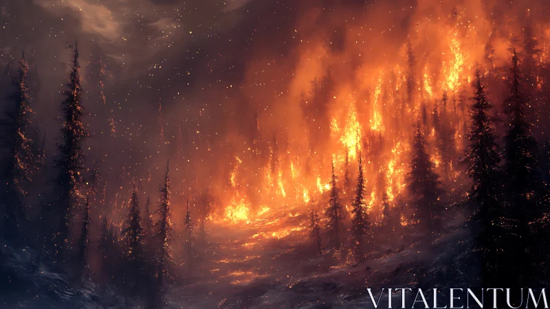 Coniferous Forest Wildfire: Intense Pyrolysis Event with Radiant Crown Fire Dynamics.