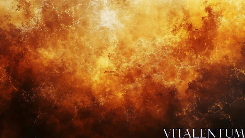 Turbulent Inferno: Layered Fire and Smoke Abstract Composition