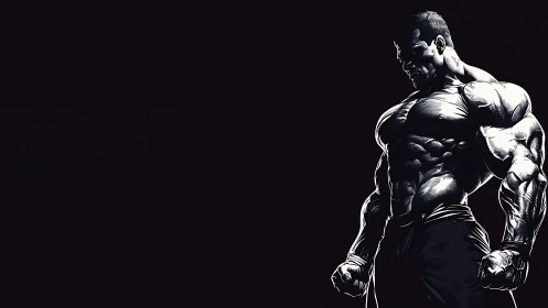 Shadow-drenched titan breathes in the quiet before impact