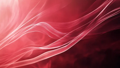Translucent linear wisps over gradient red background.