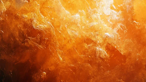 Molten Warmth Flows in Gorgeous Amber Abstractions