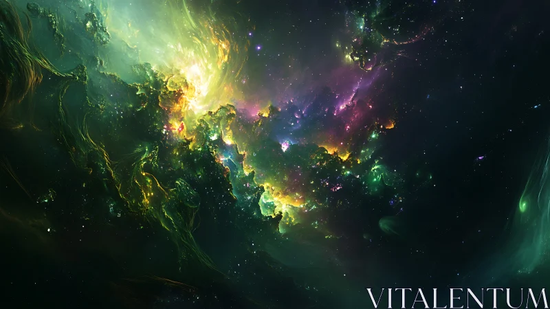 Nebular plasma currents swirl through luminous galactic void