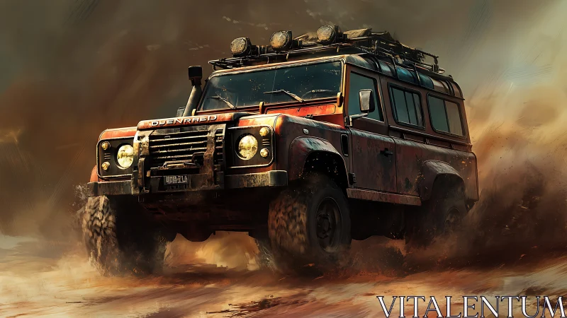 Dust drunk rover slings raw horsepower across stormy sands