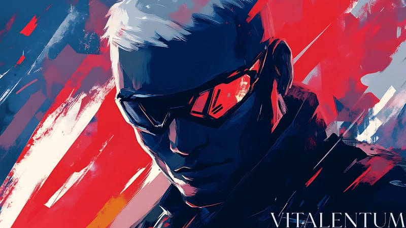 Neon-lashed rogue leans from shadow into blazing velocity