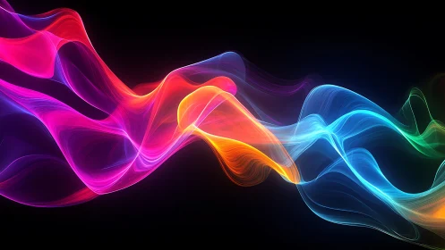 Spectral fluid dynamics of multicolor luminous wavefronts.
