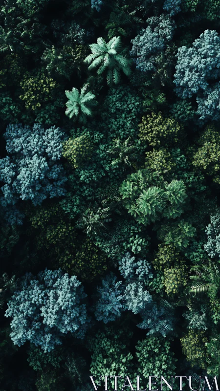 Canopy Crowns: Palms Reign Over the Tangled Forest Floor