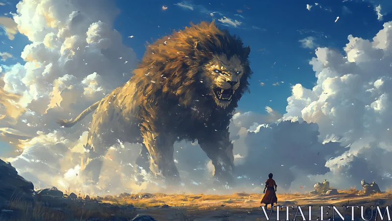 Colossal Beast Cloud: Epic Fantasy Mythological Presence.