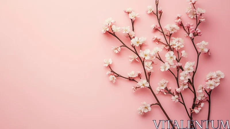 Cherry Blossoms Whisper: A Study in Soft Pastel Restraint.