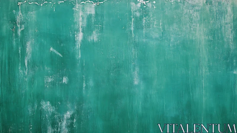 Weathered teal wall dreaming in soft urban patina hush.