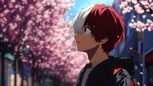 Spring streetside wonder with a quiet, two-toned daydreamer.