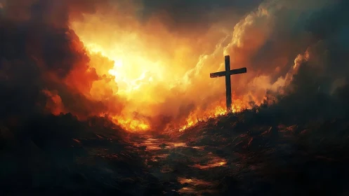 Cross at the Burning Horizon, where stormlight kneels down.