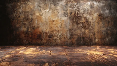 Rust-kissed concrete room quietly waits for bold stories