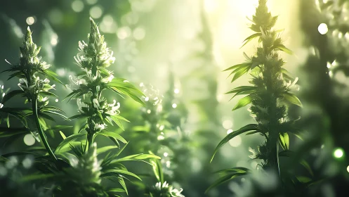 Close-focus botanical specimen with strong backlighting revealing detailed stem morphology and trans